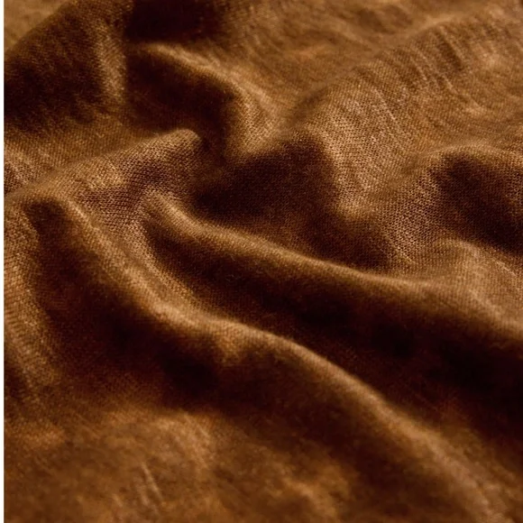 198.00 John Varvatos WOOSTER V-NECK XL FLAX HEATHER - Picture 4 of 4